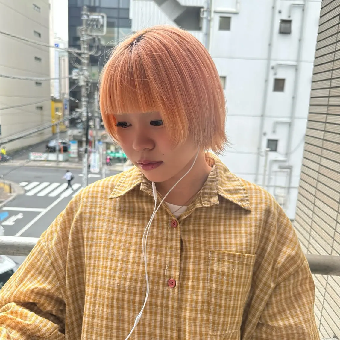 ショート カラー ヘアカラー ブリーチ🩸 レイヤー🪬yumeのヘアスタイル