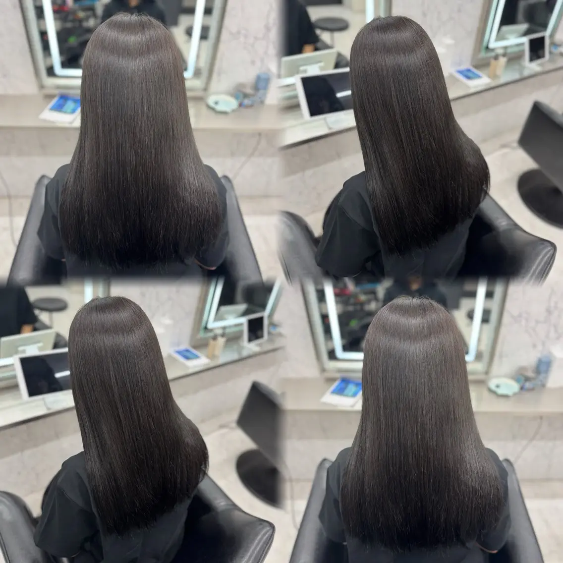 ミディアム カラー ブラウンカラー ハイトーンカラー JPCY MIRIYAのヘアスタイル