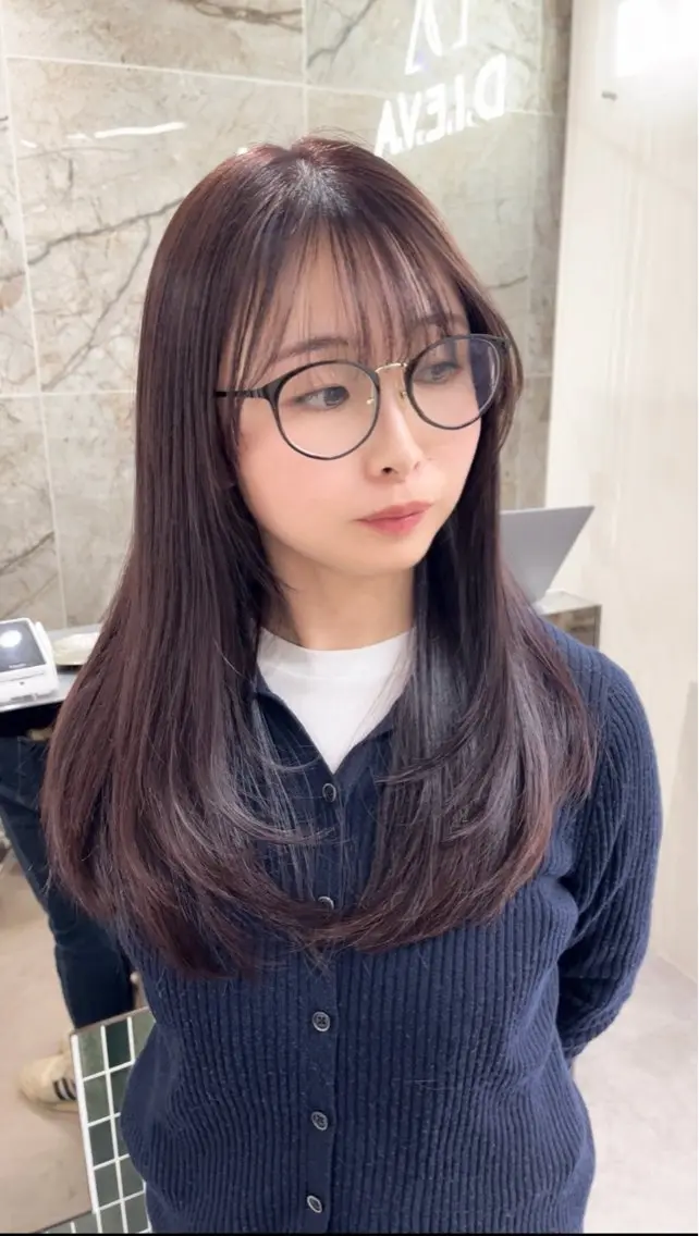 セミロング カット ヘアカラー トリートメント ヘッドスパ ヘアセット 🫧ハッシュレイヤー ×髪質改善🫧清野のヘアスタイル