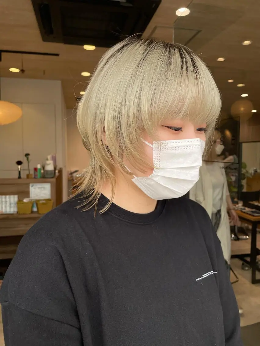 【ブリーチ ダブルカラー】 ブリーチ+オンカラー ¥14300の写真
