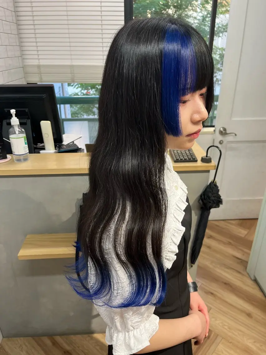 ロング カラー ヘアカラー もり まりものヘアスタイル