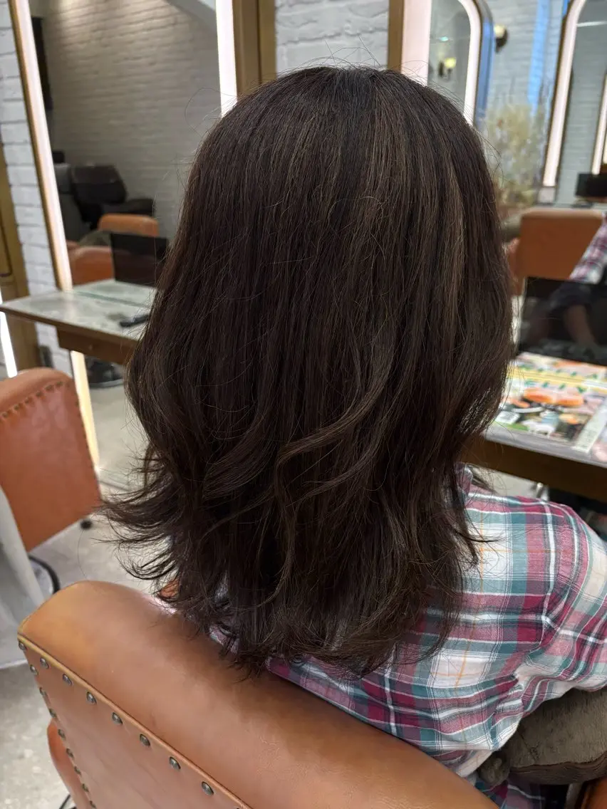 カラー ヘアカラー 湯浅 菜月のヘアスタイル