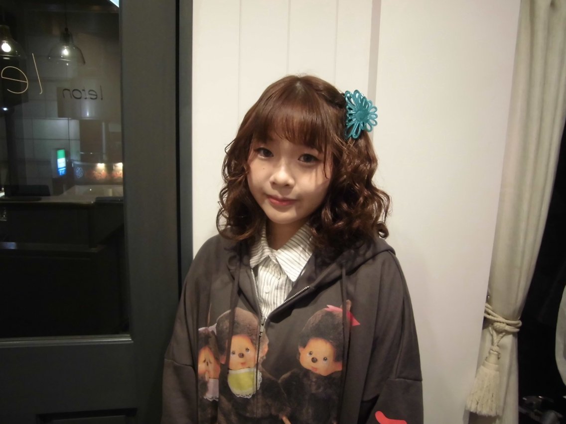 ミディアム り おのヘアスタイル