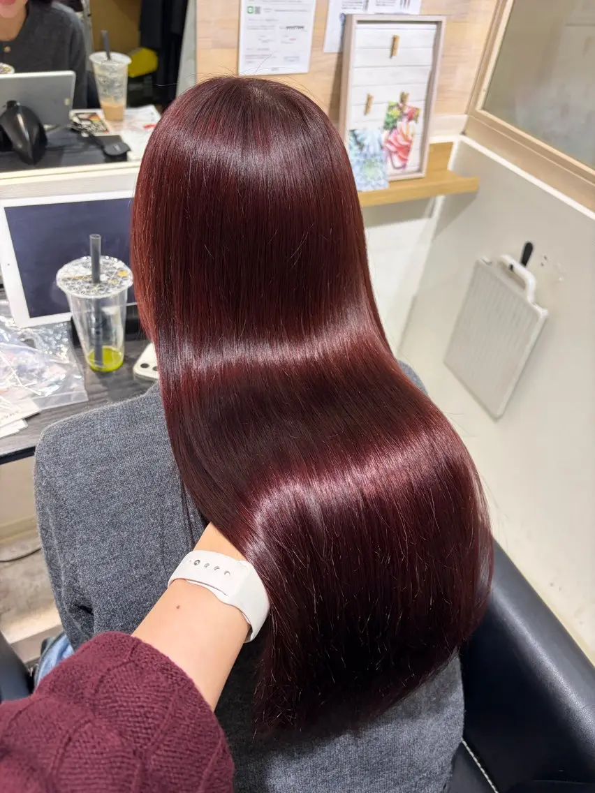 ロング ヘアカラー トリートメント 藤林 かづき🪽のヘアスタイル