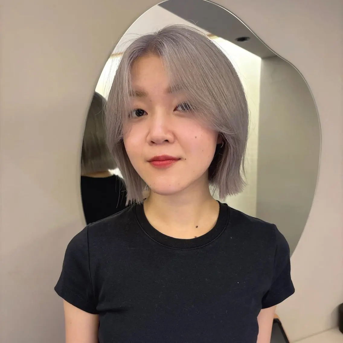 ミディアム カラー ブリーチ ボブ ヘアカラー ブリーチカラー🌟/ ちさとのヘアスタイル