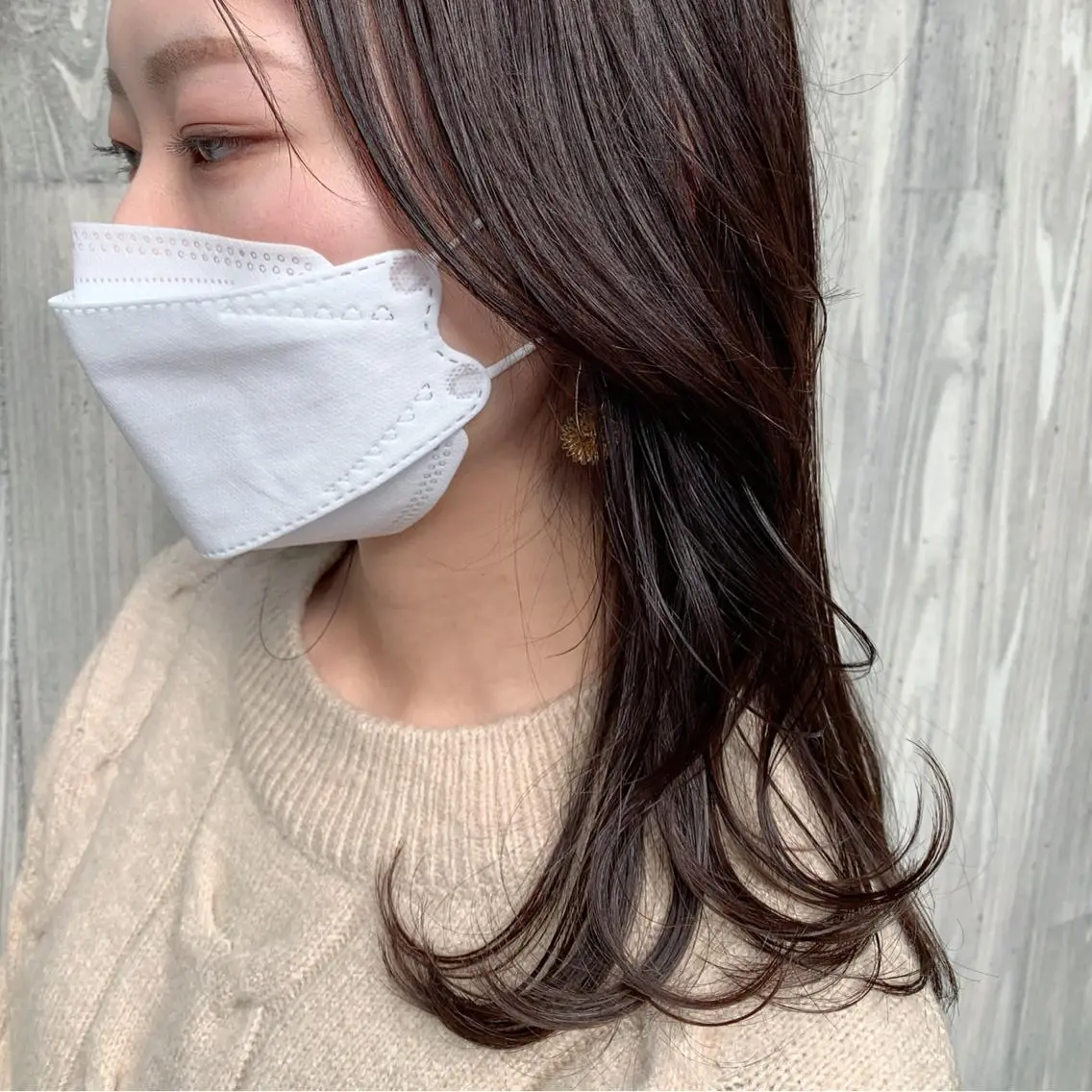 カラー ⚪️ニュアンスカラー ⚪️ハイトーン マユのヘアスタイル