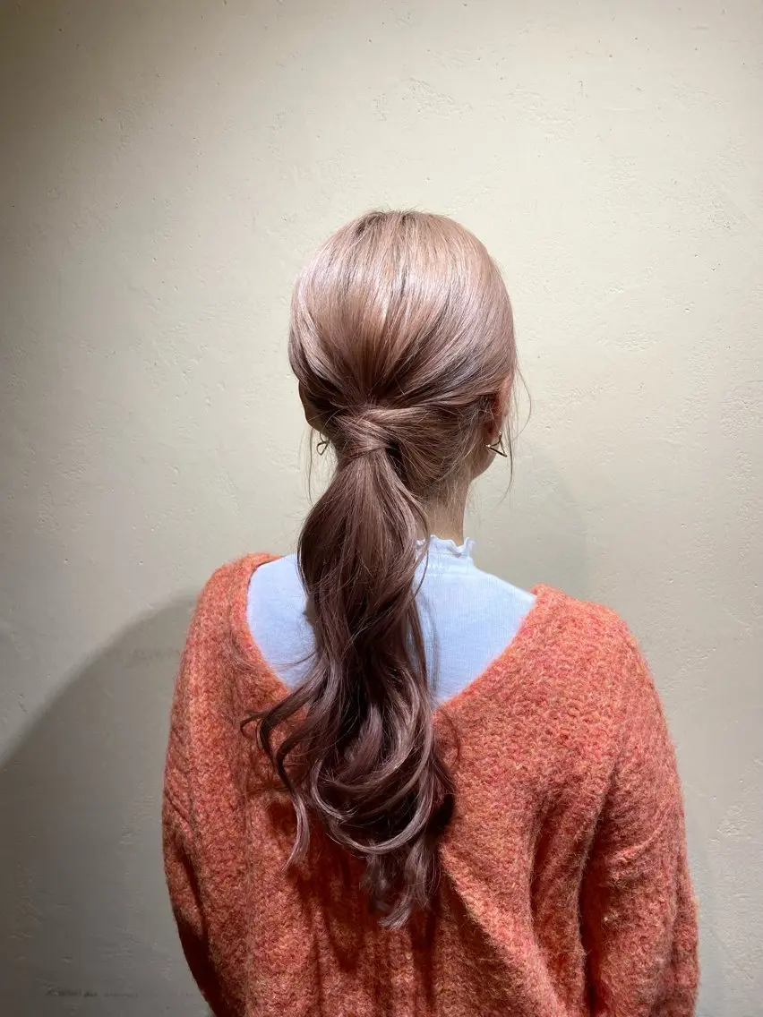 ロング ヘアアレンジ 簡単アレンジ saya （サヤ）のヘアスタイル