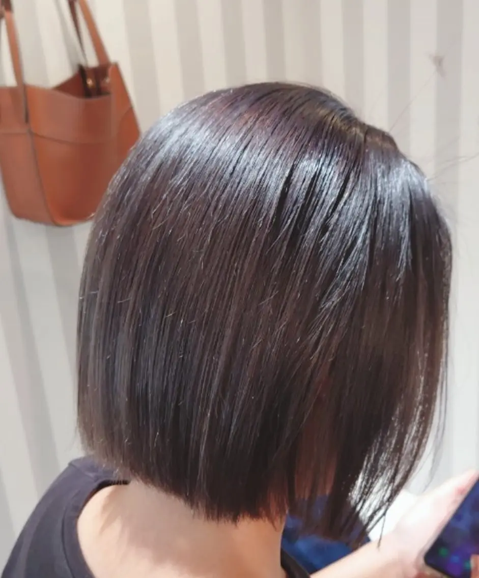 ショート ボブ カット トリートメント abe mikaのヘアスタイル