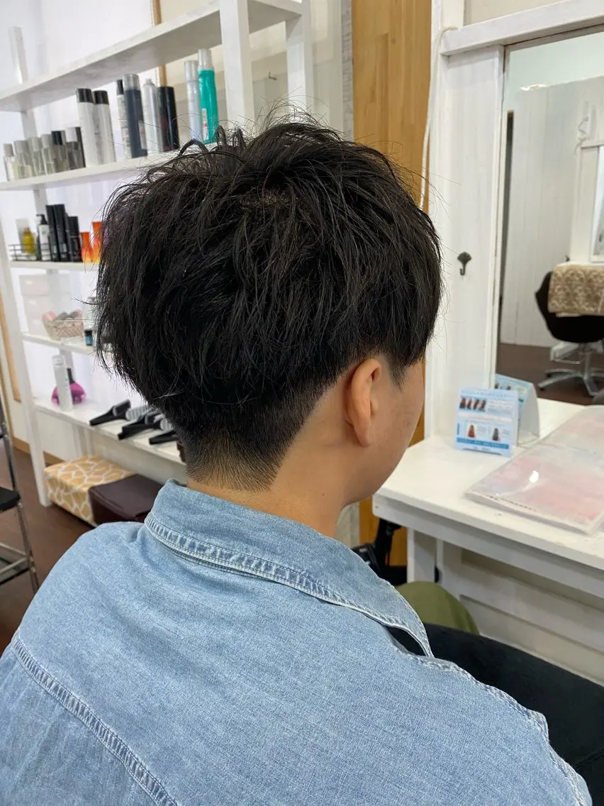 ショート メンズ マッシュ 刈り上げ カット 藤井 拓也のヘアスタイル