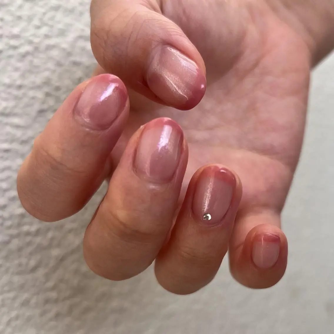 ネイル オーロラネイル nacre nail川崎のネイルデザイン