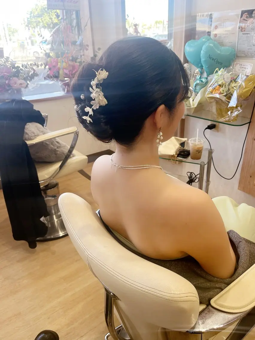 ヘアアレンジ 結婚式・ブライダル ヘアセット Candy YUMIのヘアスタイル