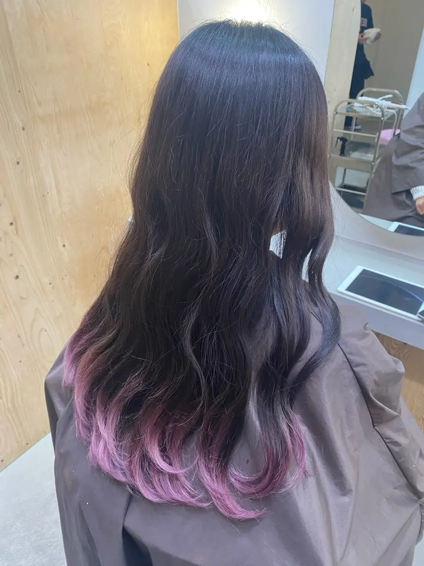 ロング カラー ブリーチ トリートメント ヘアカラー 海琉/ハイトーン/ 透明感カラー💛のヘアスタイル