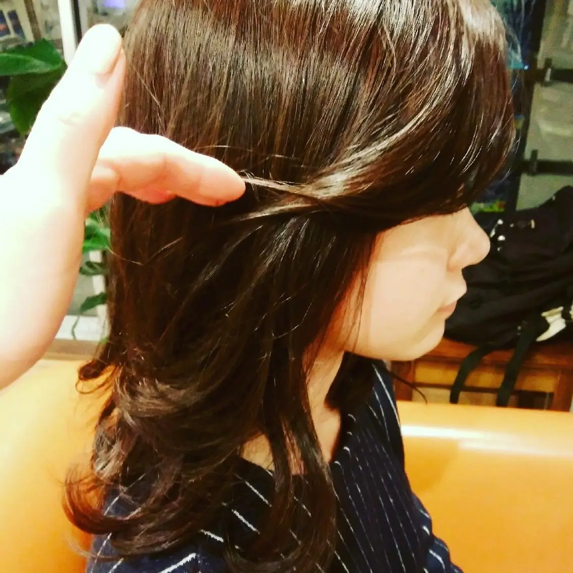 ミディアム カラー アディクシーカラー パープルカラー 外国人風カラー spa hair ark 富井直美のヘアスタイル