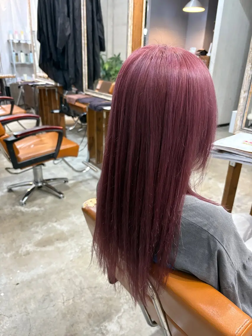 ロング カット ヘアカラー Yukino/ 透明カラー🫧のヘアスタイル
