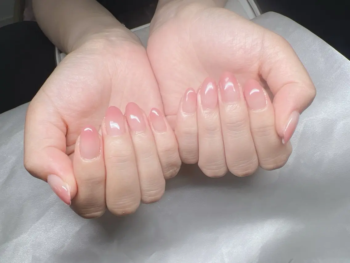 ネイル 長さ出し グラデーション キラキラネイル マグネットネイル ニュアンスネイル ハンドネイル Lee Nails チップ長さだし専門店のネイルデザイン