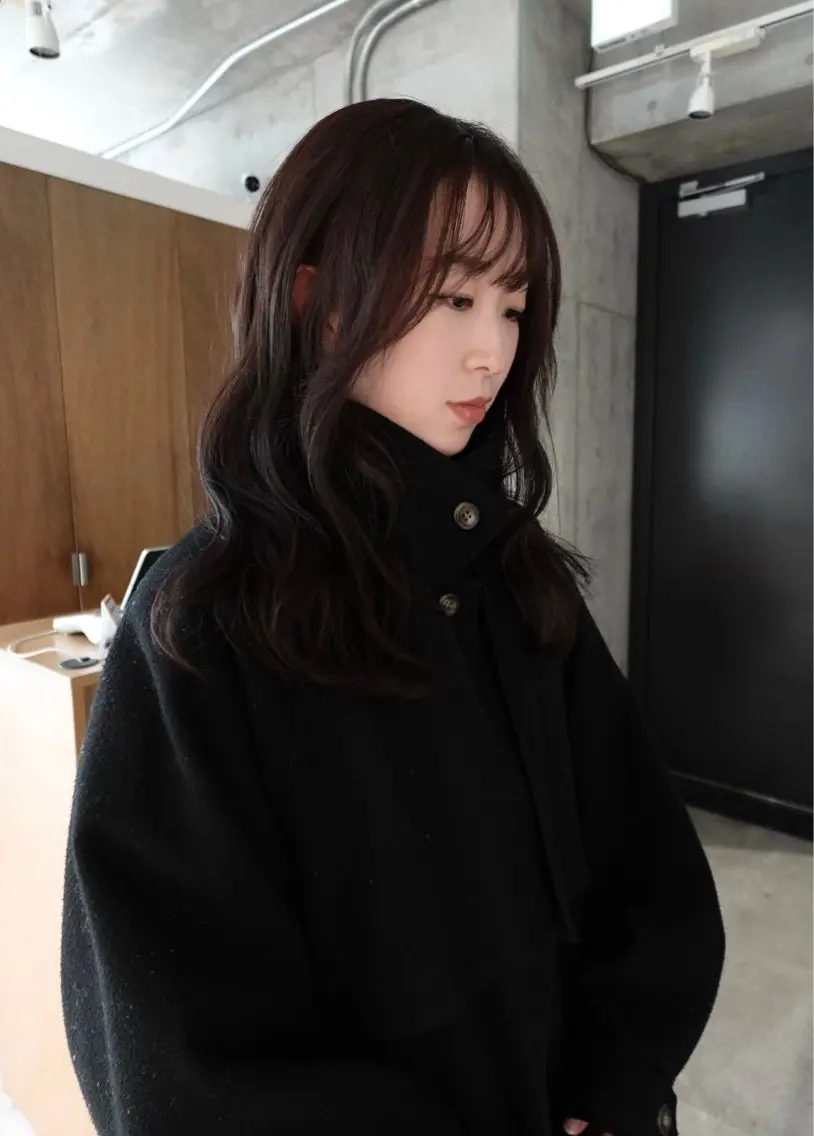 セミロング ピンクブラウン ヘアカラー トリートメント 中里 凜/無料カット 🎀/自由が丘のヘアスタイル
