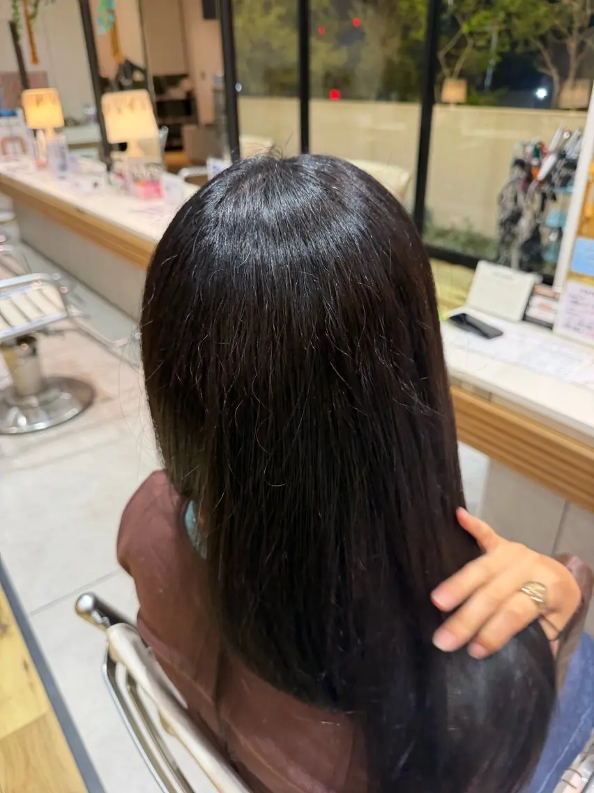 セミロング カラー ブラウンカラー 似合わせカット ヘアカラー 園田 優真のヘアスタイル