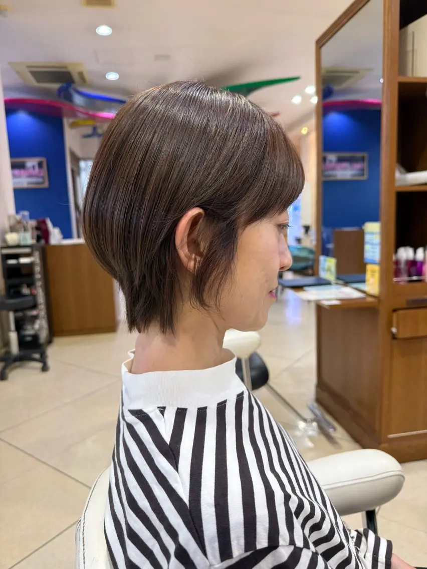 ショート カラー カット ヘアカラー トリートメント ヘッドスパ イーストハムネオ高木 亮人🌿のヘアスタイル