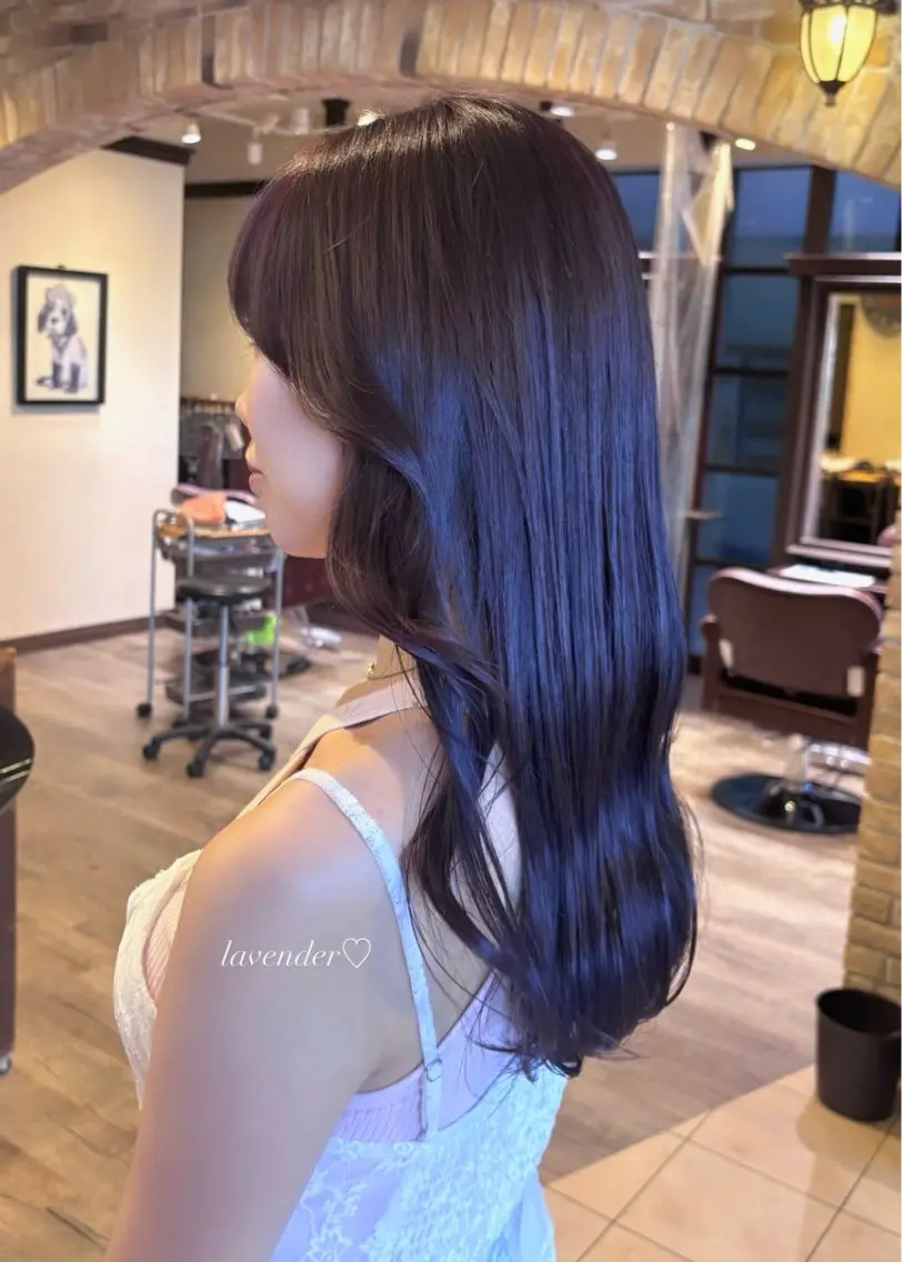 カラー Ly hair / nanoha🤍のヘアスタイル