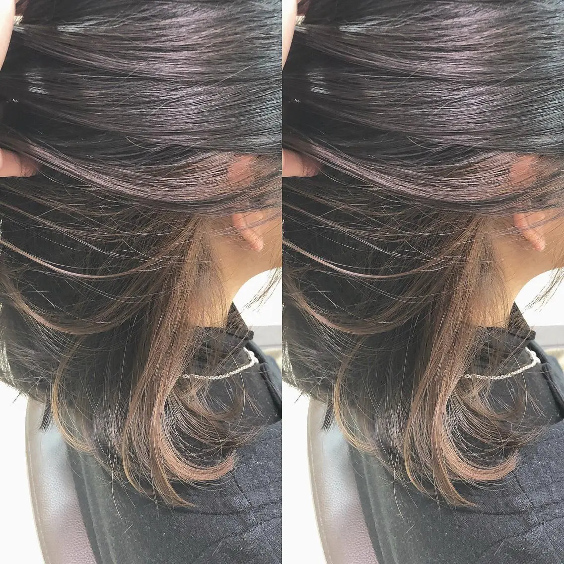 ミディアム カラー ベージュカラー インナーカラー RUMéL 🌙YUIのマツエク・マツパデザイン