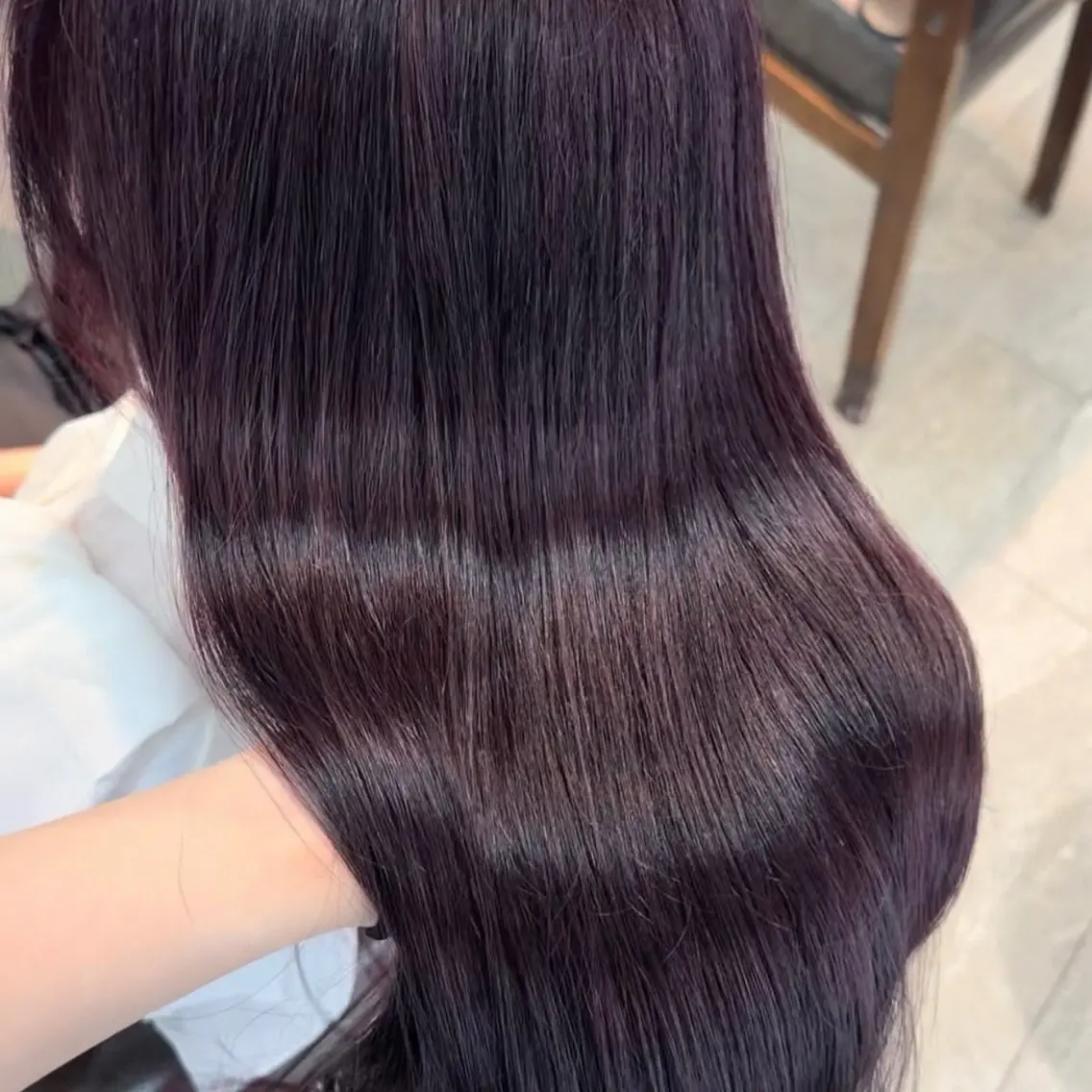 ロング カラー ヘアアレンジ ヘアカラー トリートメント ヘアセット 韓国ヘア/レイヤー/ 🩶ツブラ🩶のヘアスタイル