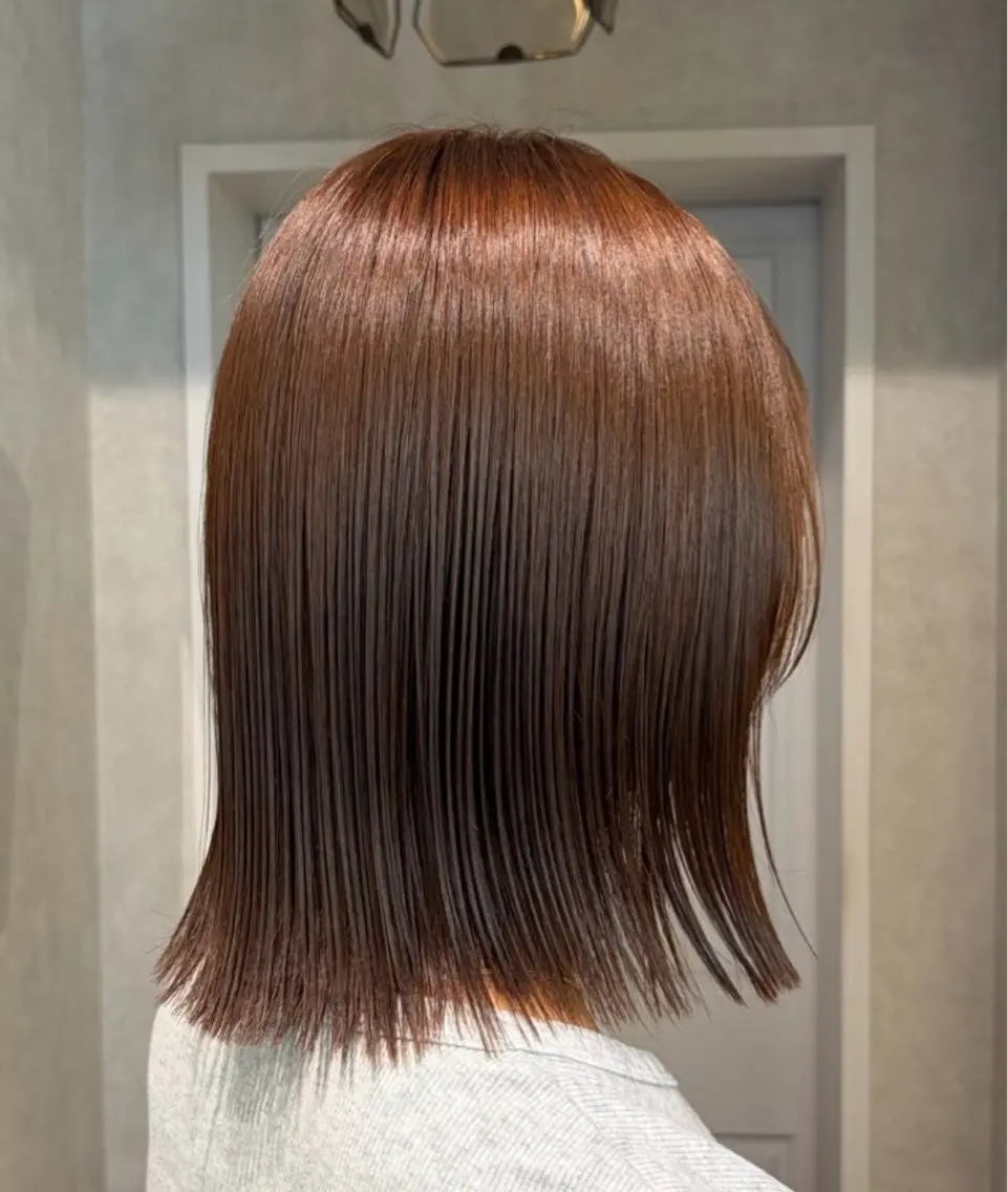 ミディアム カラー ヘアカラー 透明感カラー🫧🎀 まりなのマツエク・マツパデザイン