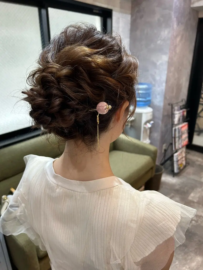 ミディアム ヘアアレンジ ヘアセット SHANTi 飯塚 ヘアセット/髪質改善のヘアスタイル
