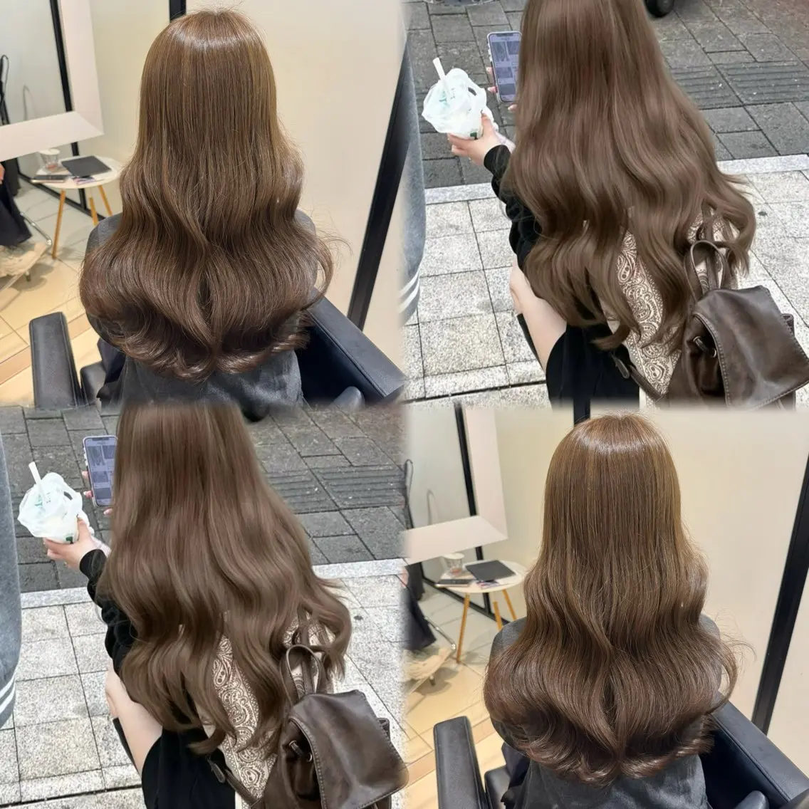 ロング カラー カット ヘアカラー トリートメント ブリーチなしカラー kana🐱のヘアスタイル