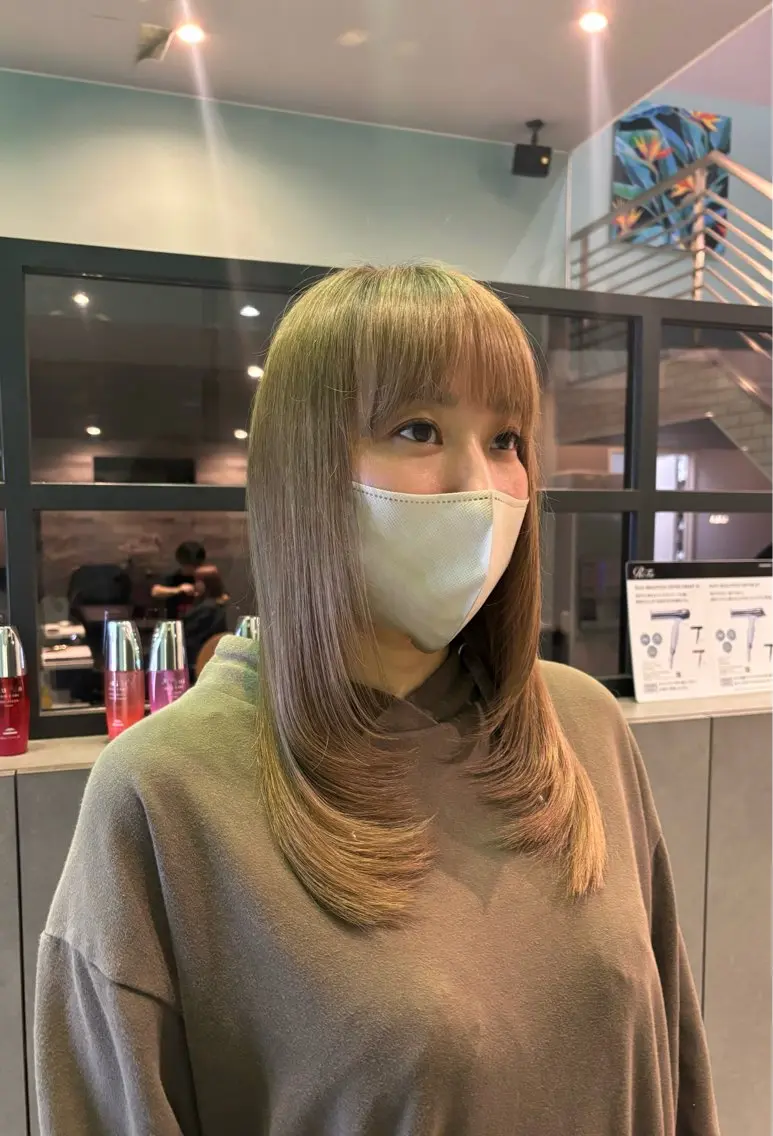 セミロング レイヤーカット カット 古田 穂香/似合わせカラーのヘアスタイル