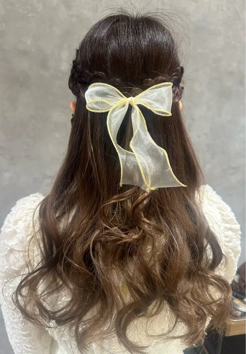 ヘアアレンジ ハーフアップ 🫧アレンジ･髪質 改善maica🫧のヘアスタイル