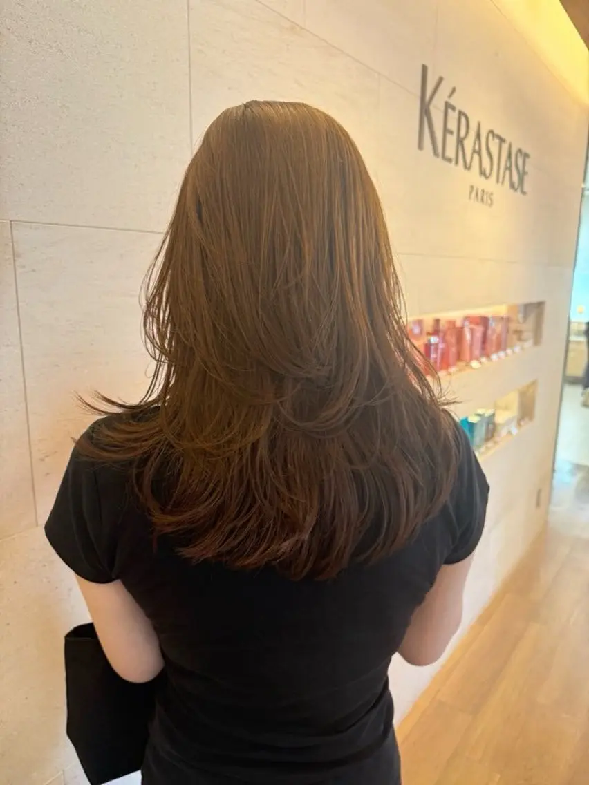 ロング カット 透明感カラー／ 艶髪／たなべだいのヘアスタイル