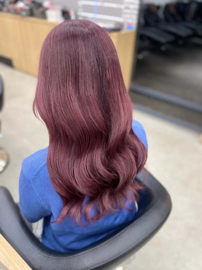 カラー ブリーチ 髪質改善 カット ヘアカラー トリートメント girly❤︎暖色ヘ ア➰🎀HINANOのヘアスタイル