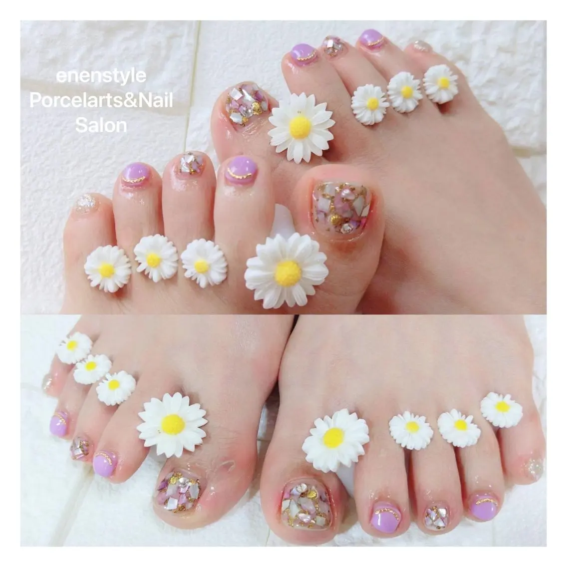 ショート ネイル ハンドネイル フットネイル 🐾enen style 🐾のネイルデザイン