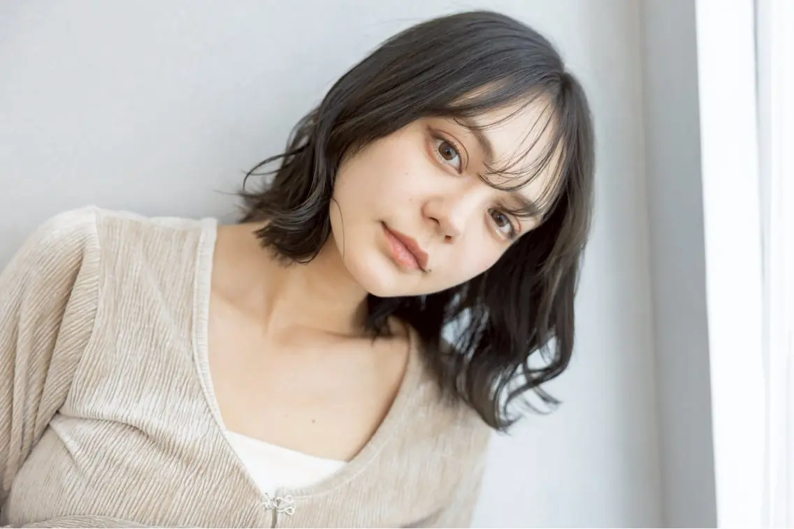 ミディアム カラー ヘアアレンジ 🫧透明感カラー/ ボブ/小笠原汐海🪽のヘアスタイル