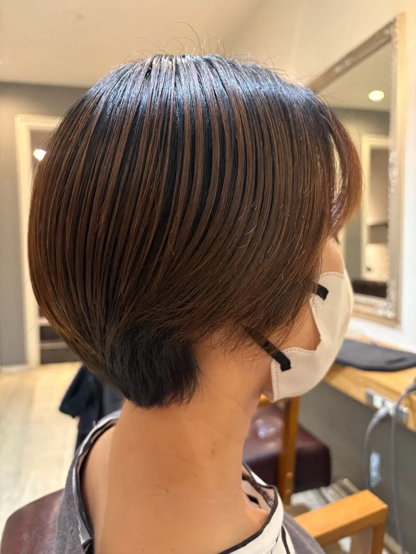 ショート カット 田村優 能見台のヘアスタイル