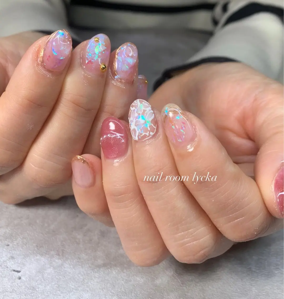 ネイル ﾈｲﾙﾙｰﾑﾘｯｶ 𝐦𝐚𝐲𝐮のネイルデザイン