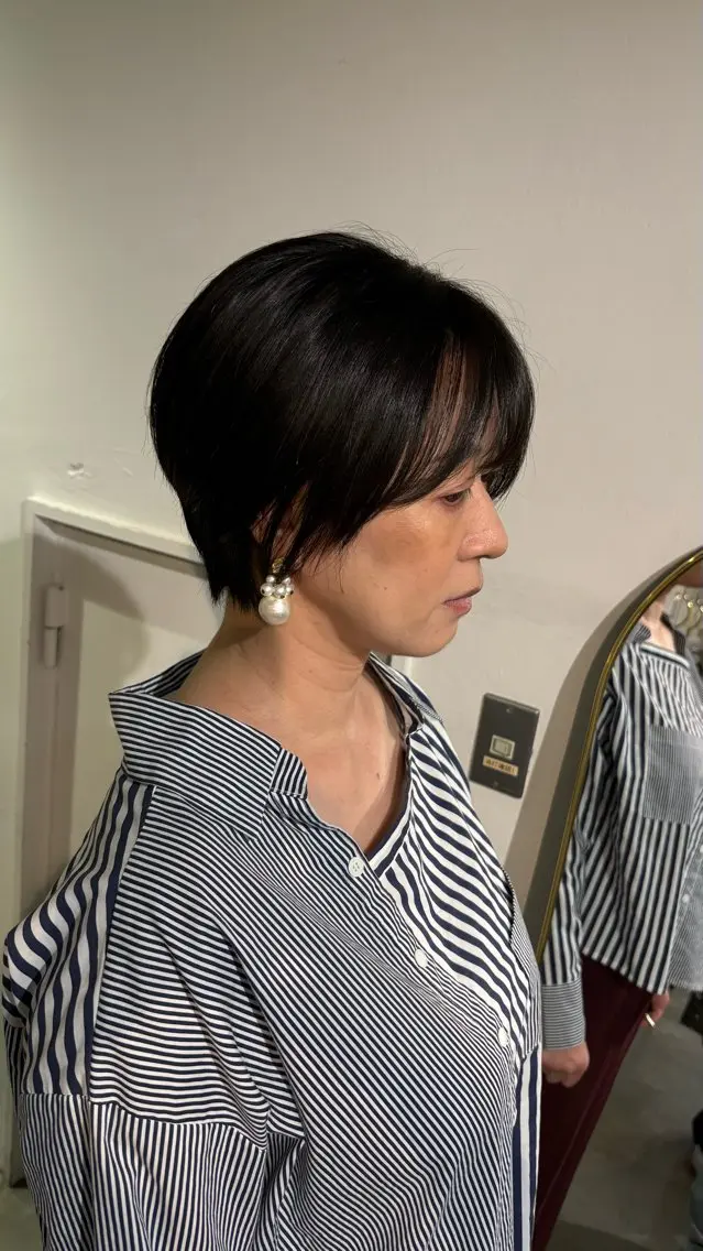 ショート ショートヘア 日比野 紅杏のヘアスタイル