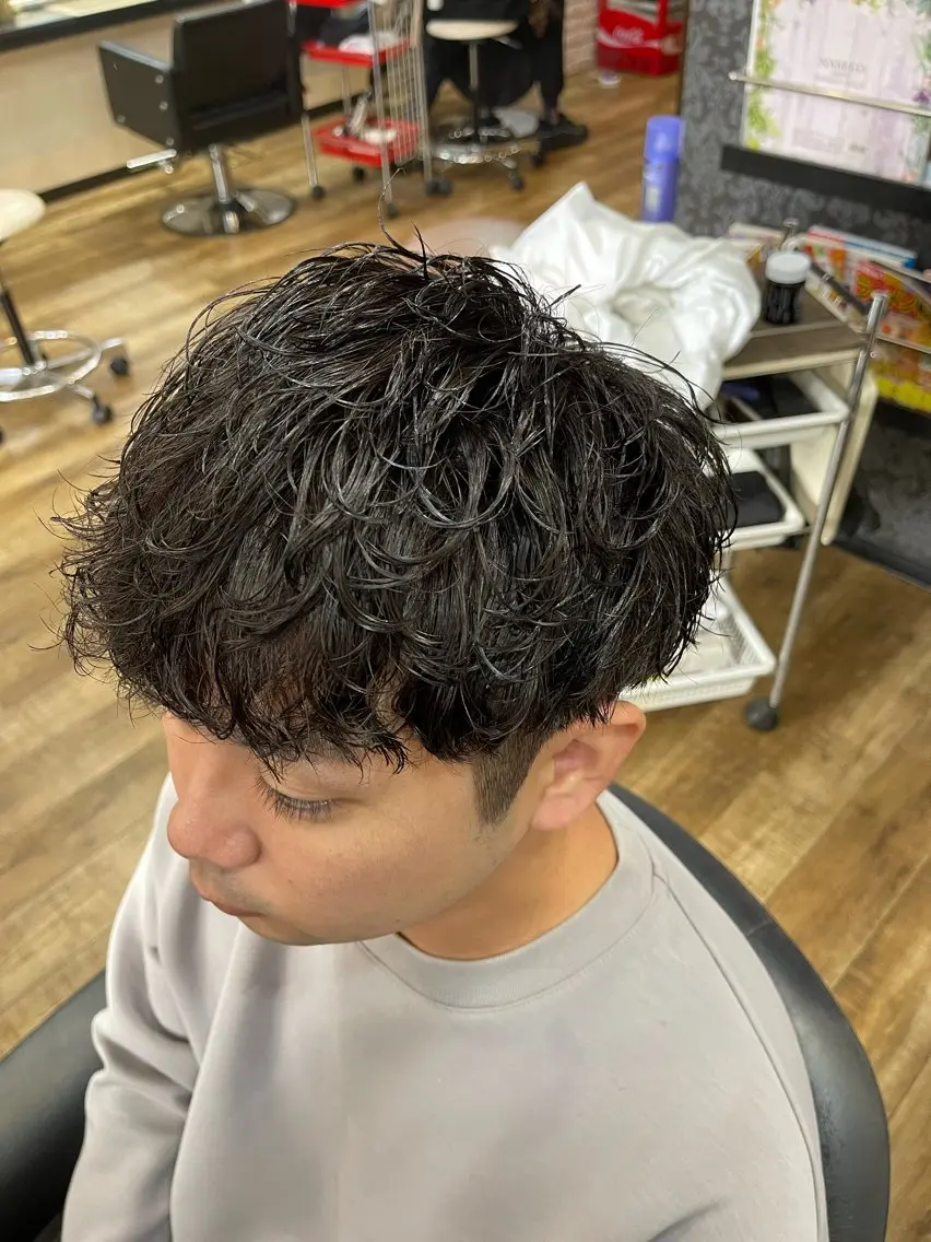カラー パーマ メンズ ANDIAMO SAKAE🍁楓のヘアスタイル
