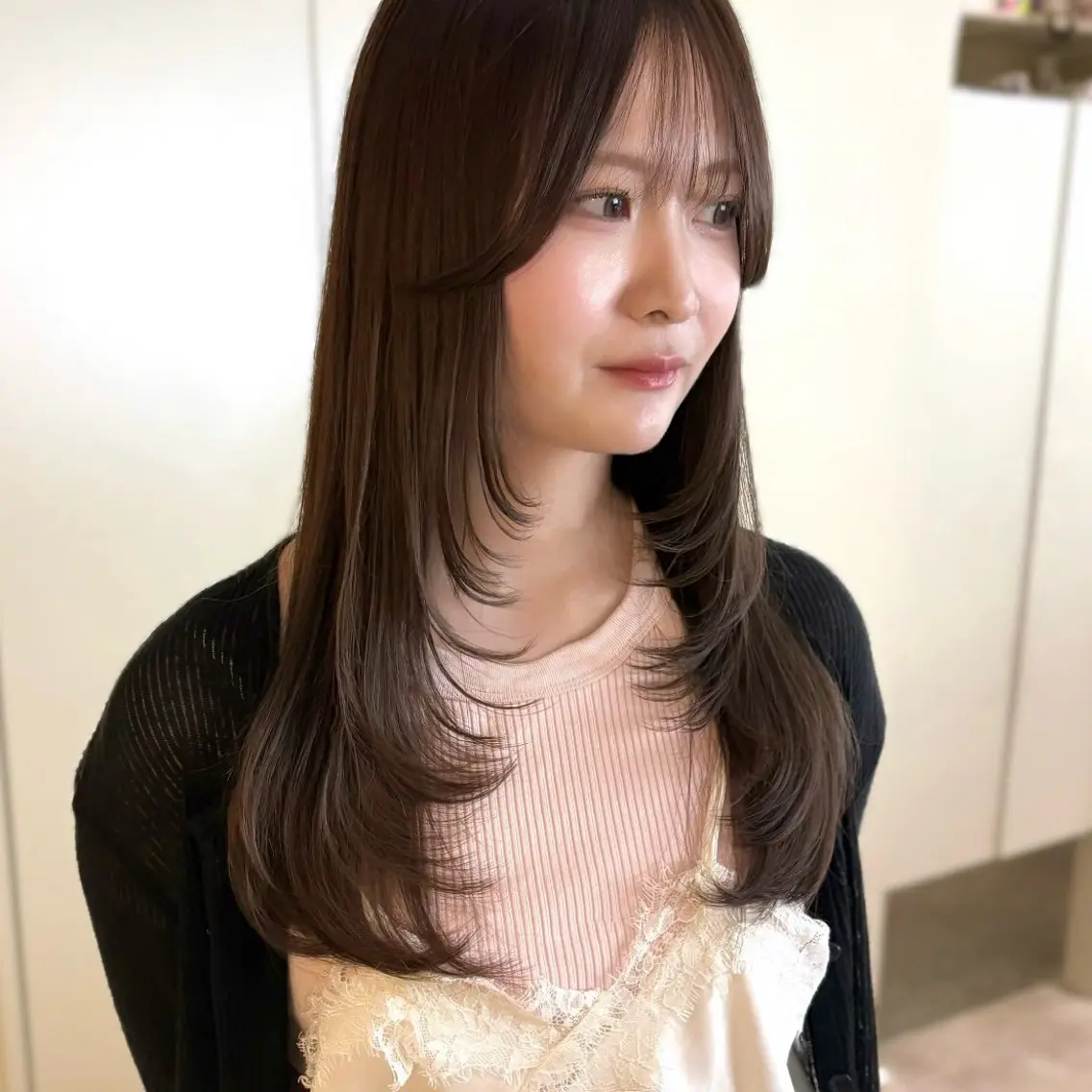 ロング カラー カット ヘアカラー トリートメント hana🩰髪質改善 /透明感カラーのヘアスタイル