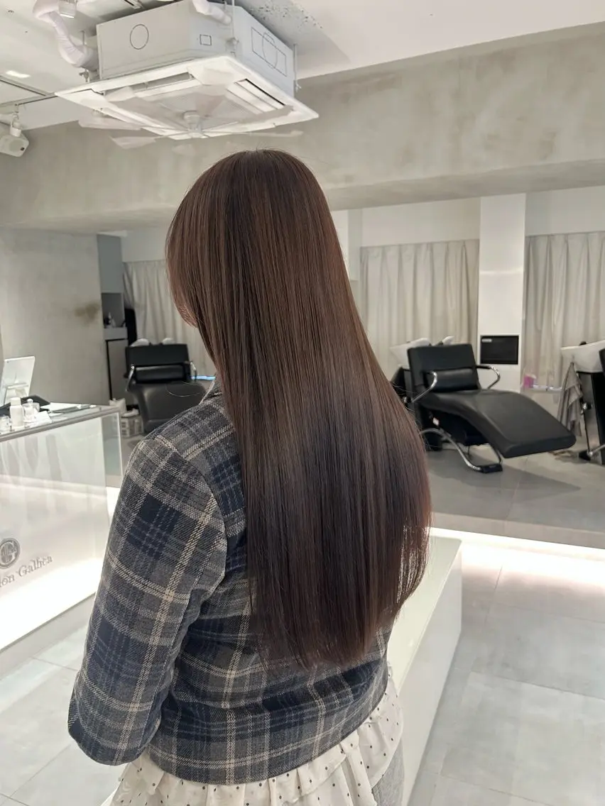 ロング カラー カット ヘアカラー トリートメント 🧚つやさらhair 🧚manakaのヘアスタイル
