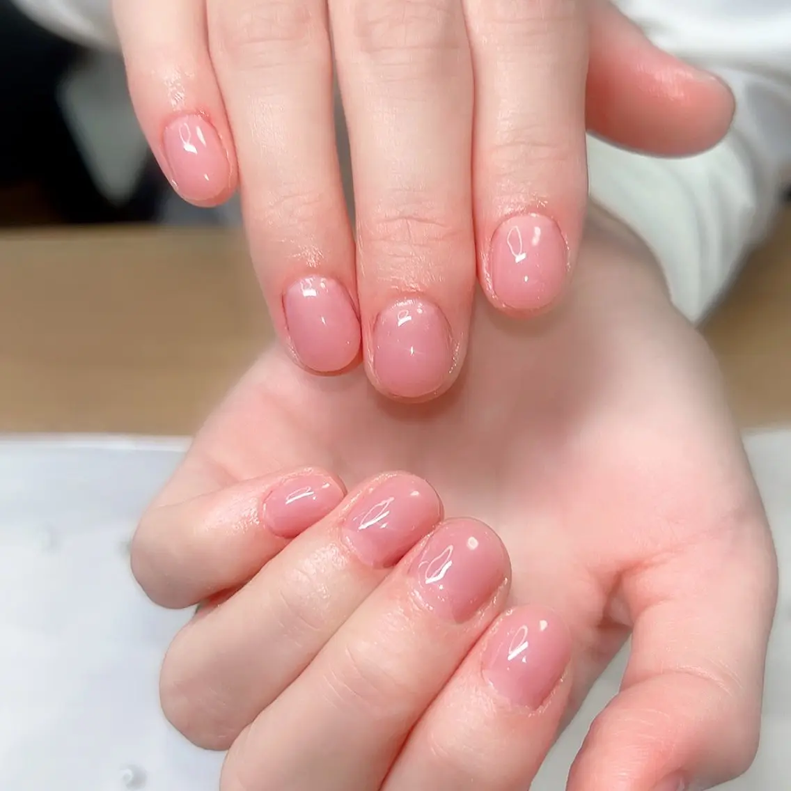 ネイル フレンチネイル ガラスフレンチ マグネットネイル ミラーネイル Cute Tips nailのネイルデザイン