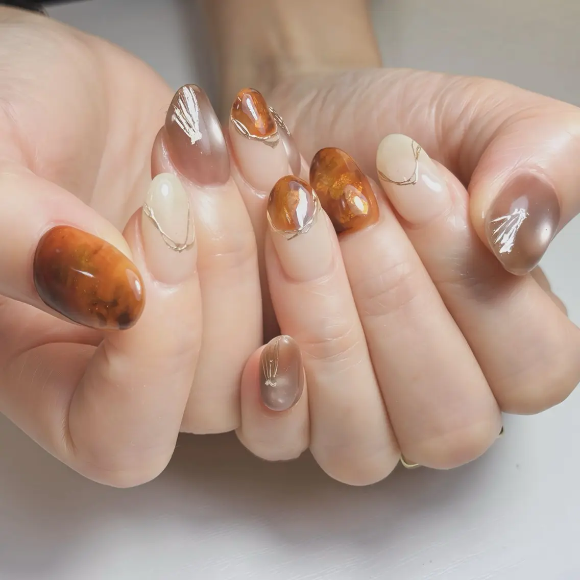 ネイル フットネイル ジェルネイル マグネットネイル ニュアンスネイル オフィスネイル ハンドネイル nail salon anoneのネイルデザイン