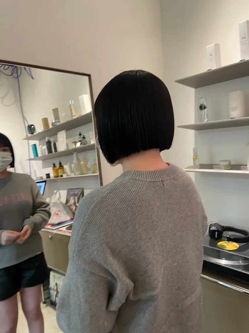 ショート ボブ HITOMI 福岡パーマのヘアスタイル