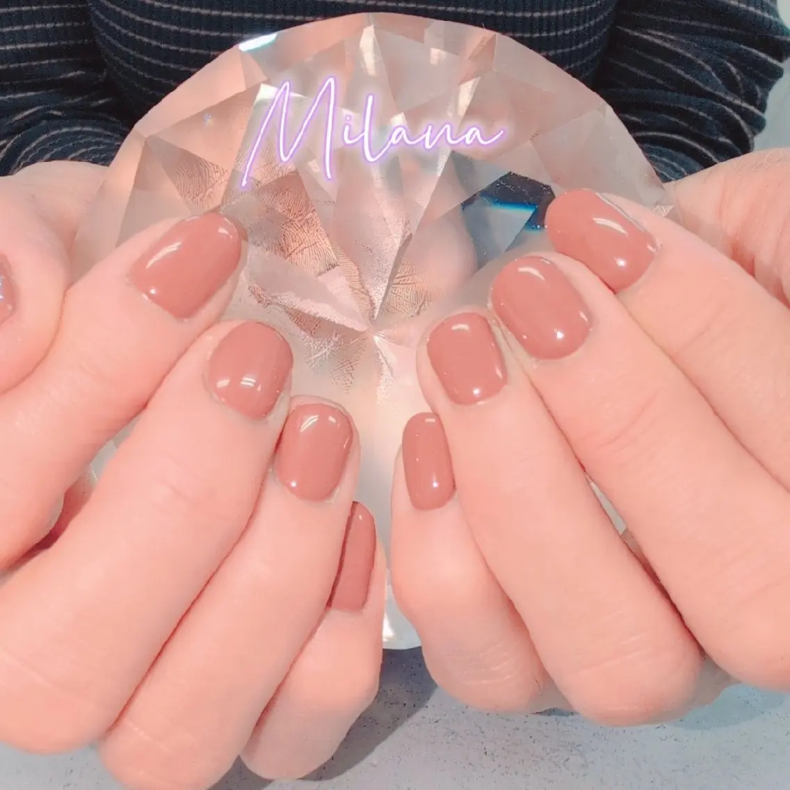 ネイル ワンカラーネイル ハンドネイル Milana 川瀬のネイルデザイン