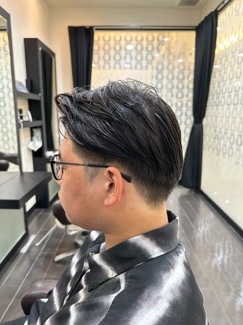 メンズ ナチュラルヘア 神田一瑳のヘアスタイル