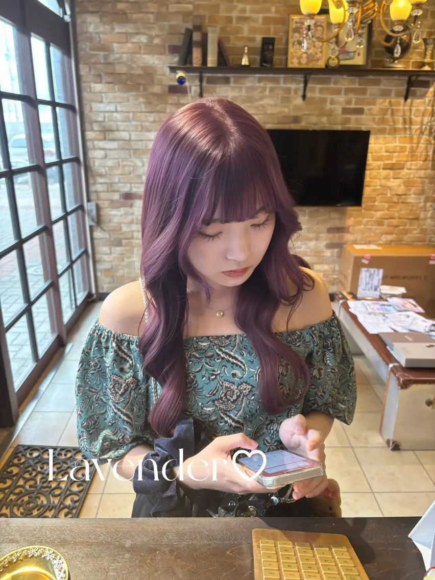 ロング ヘアカラー Aoi 🎀 Ly hairのヘアスタイル