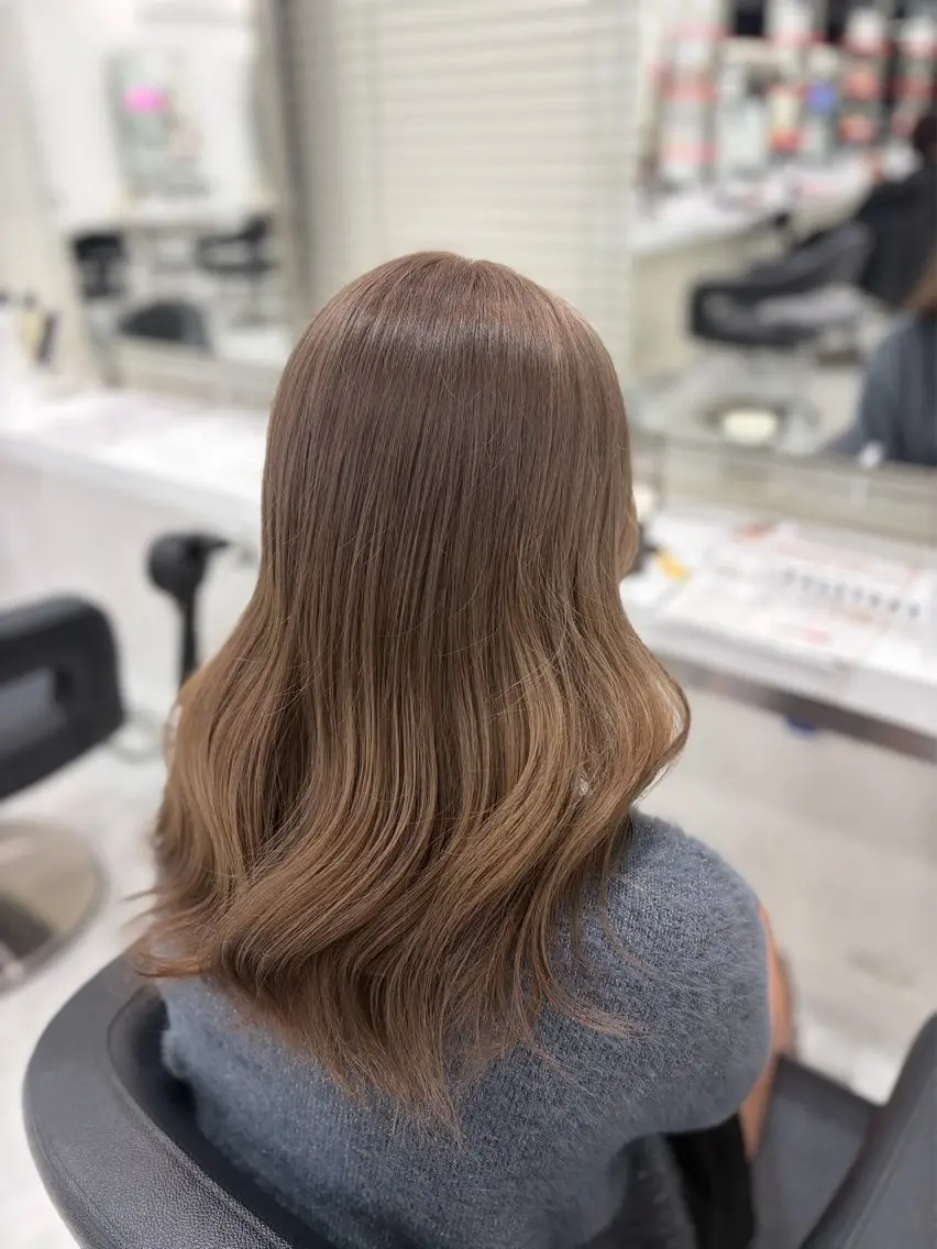 ロング カラー ヘアアレンジ ヘアカラー トリートメント さくら🍒 暖色カラー/髪質改善のヘアスタイル
