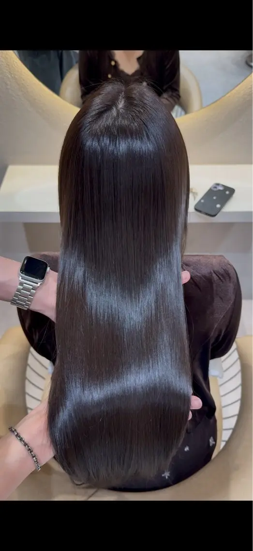 ロング カラー 縮毛矯正 ヘアカラー 縮毛矯正 トリートメント 縮毛矯正/艶髪/ 髪質改善/松井 晴希のヘアスタイル