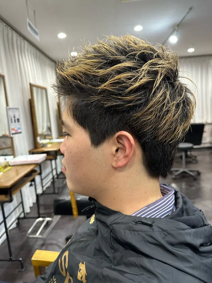 ショート メンズ カット パーマ メンズ指名率NO1✨ 小松唯歩のヘアスタイル