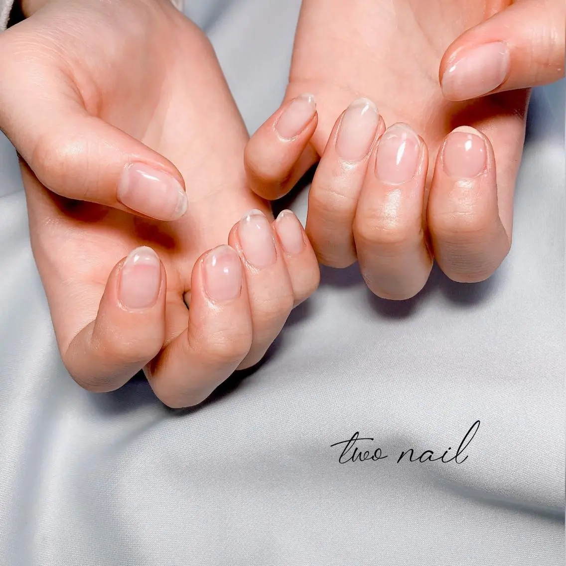 ネイル アートネイル フットネイル ハート ニュアンスネイル ホワイト ハンドネイル two nailのネイルデザイン